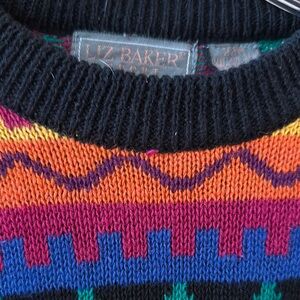 Vintage- Liz Baker Men's/Woman’s Multicolor Sweater